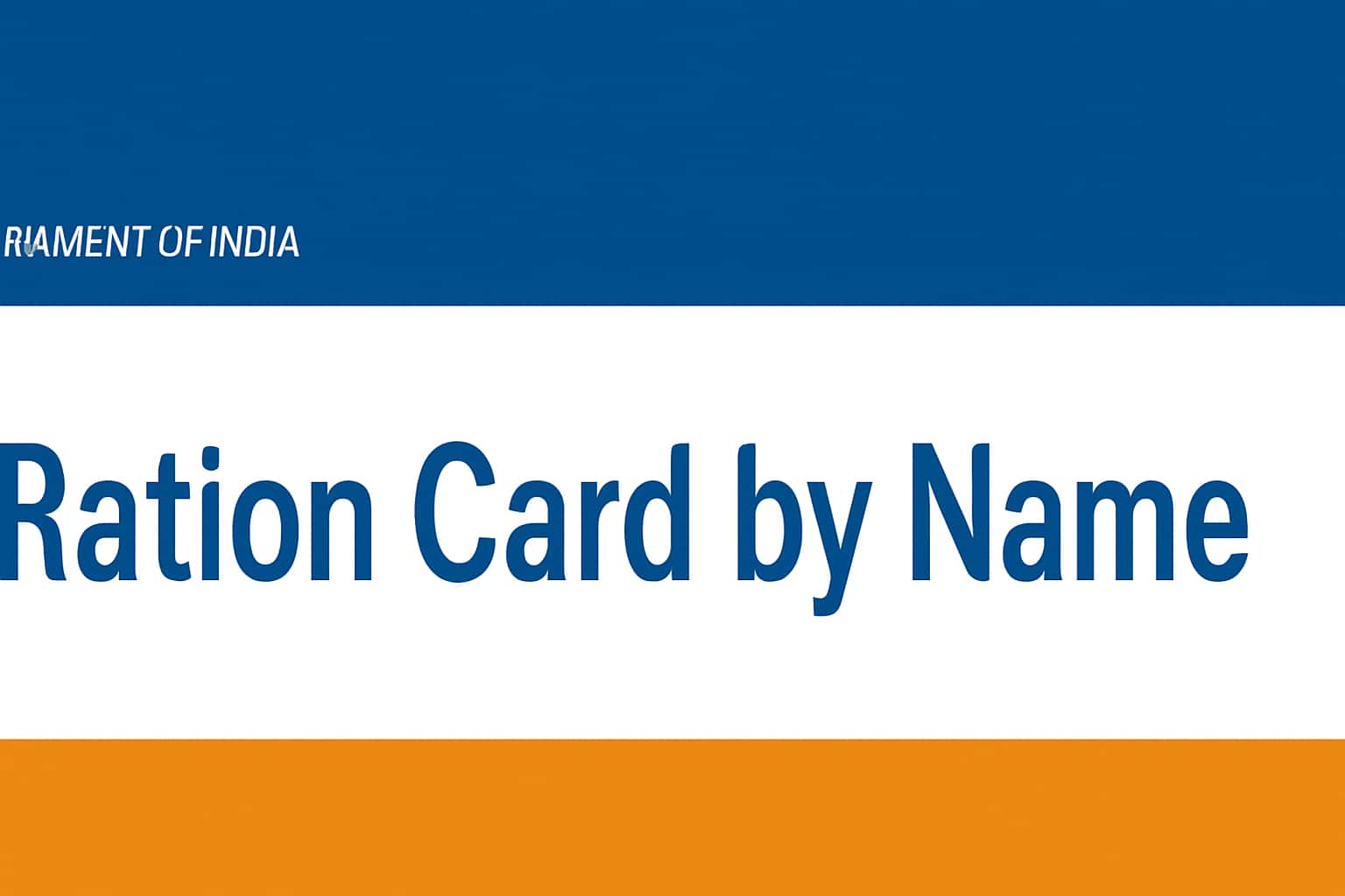 Search for Ration Card by Name