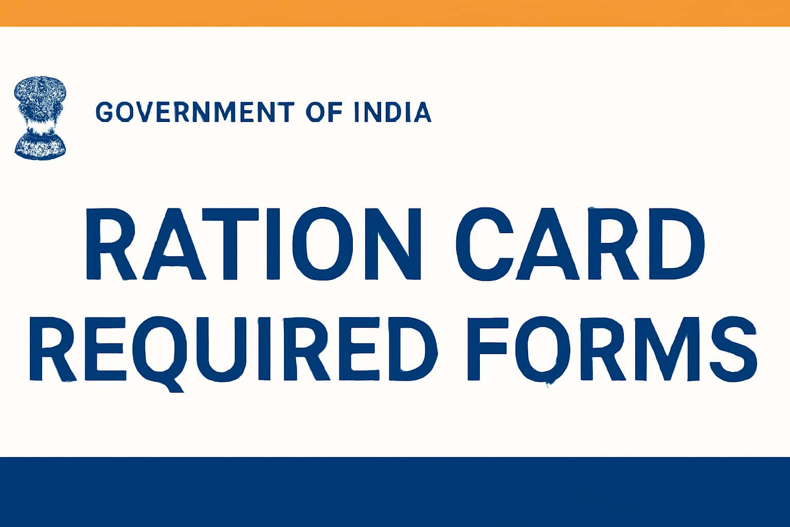 Ration Card Required Forms